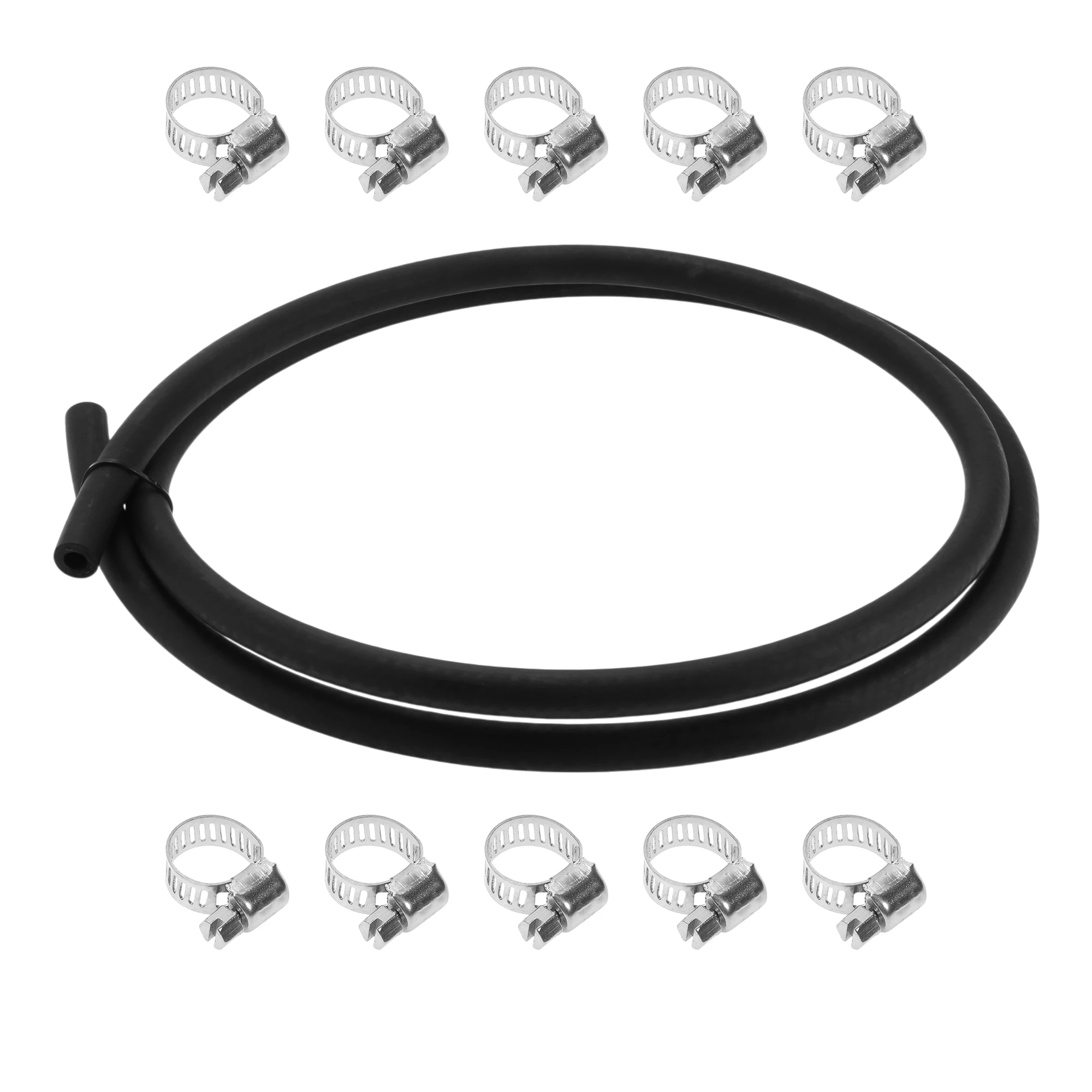 

UXCELL 1/4" Комплект топливопровода 5,01 фута Вакуумный шланг Автомобильный топливный шланг с 10 зажимами