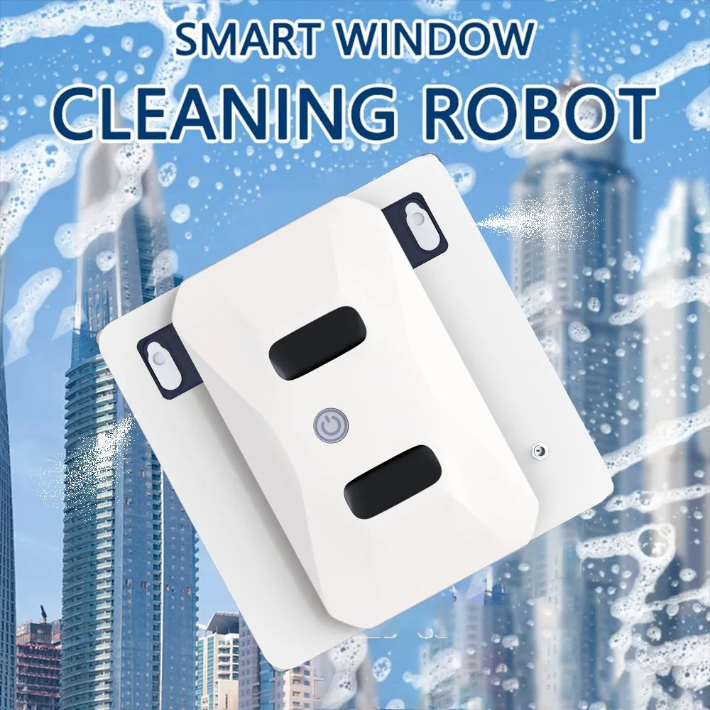 Purerobo W-S3S Window Cleaning Robot APP&Remote Control Smart Automatic Bilateral Water Spray Square Vacuum Cleaner Window Robot