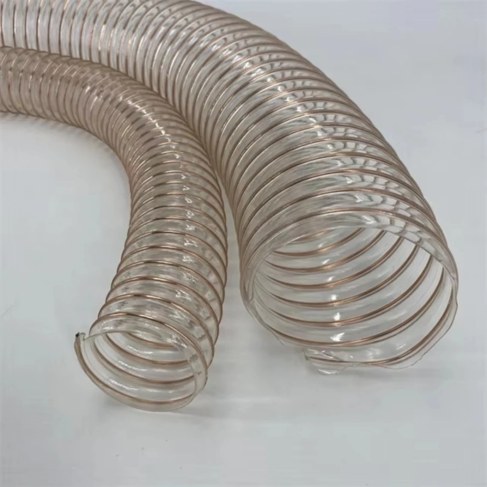 Dust Proof Hose Spiral Air Vacuum Steel Wire Hose Pu Steel Wire Tube