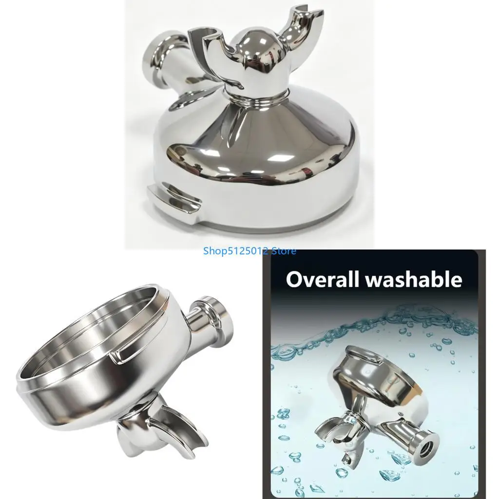 G8TC Replacement Portafilter Head Stainless Steel Texture for Cafes and Home Use