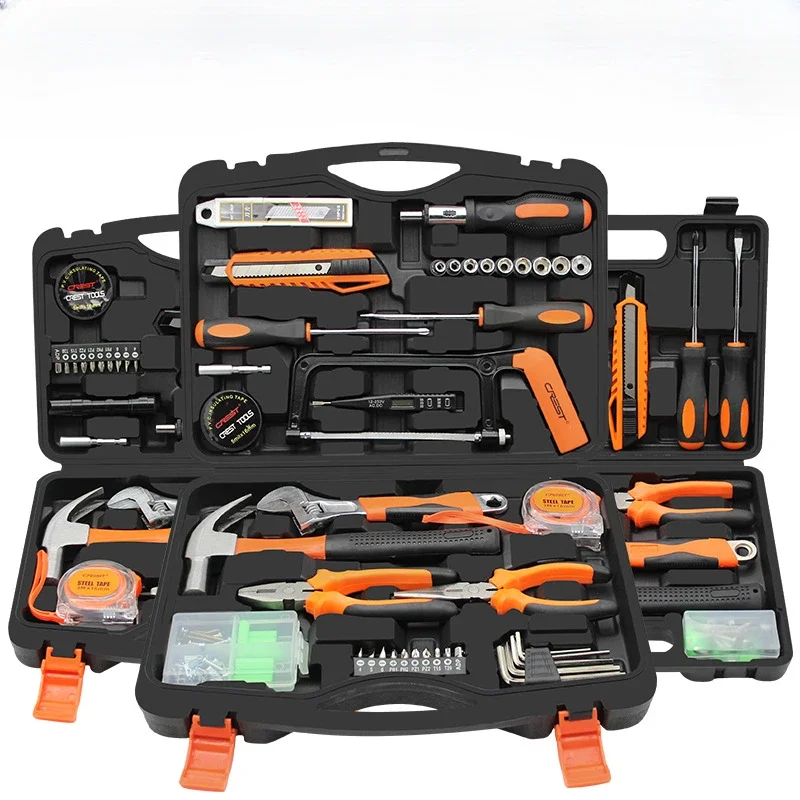 

Multi-Functional Home Tool Box, Wrench, Screwdriver, Pen, Electric Pliers, 43 Pcs