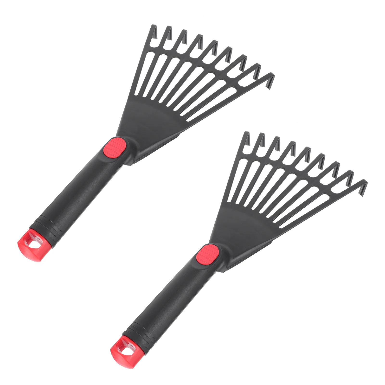 

2 Pcs Garden Pitchfork Lawnmower Gardening Rakes Planting Tool Plastic Farm Implement Portable Leaf Soil Loosening Grass