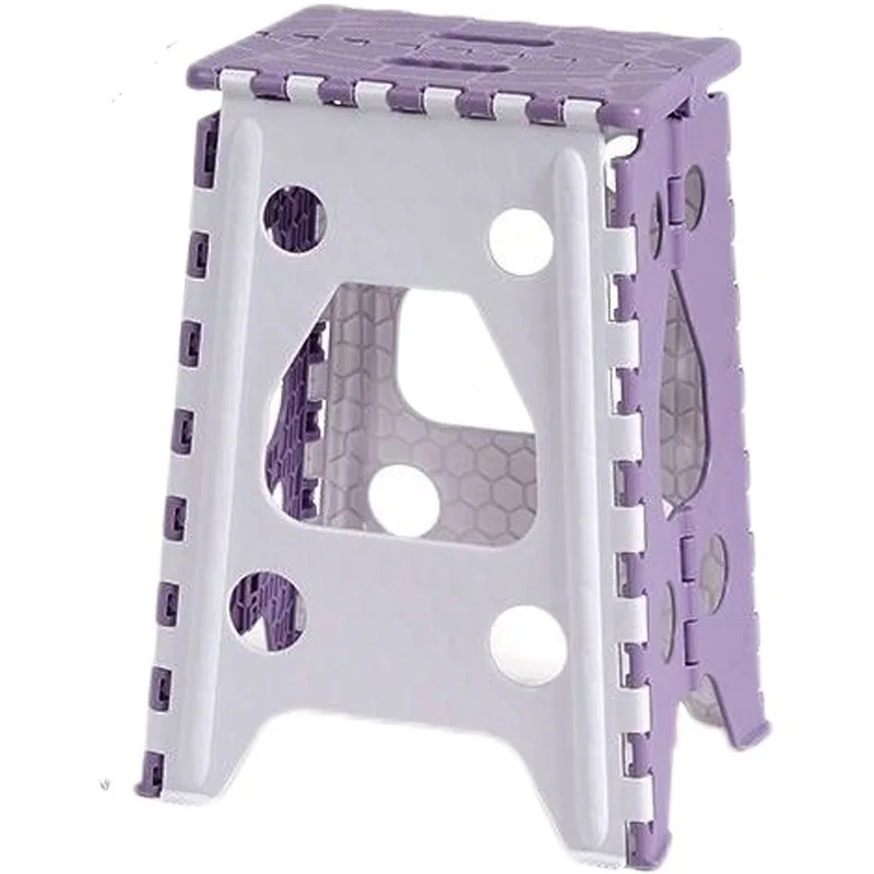 Thickened household small bench Height portable chair Outdoor storage Plastic adult folding stool