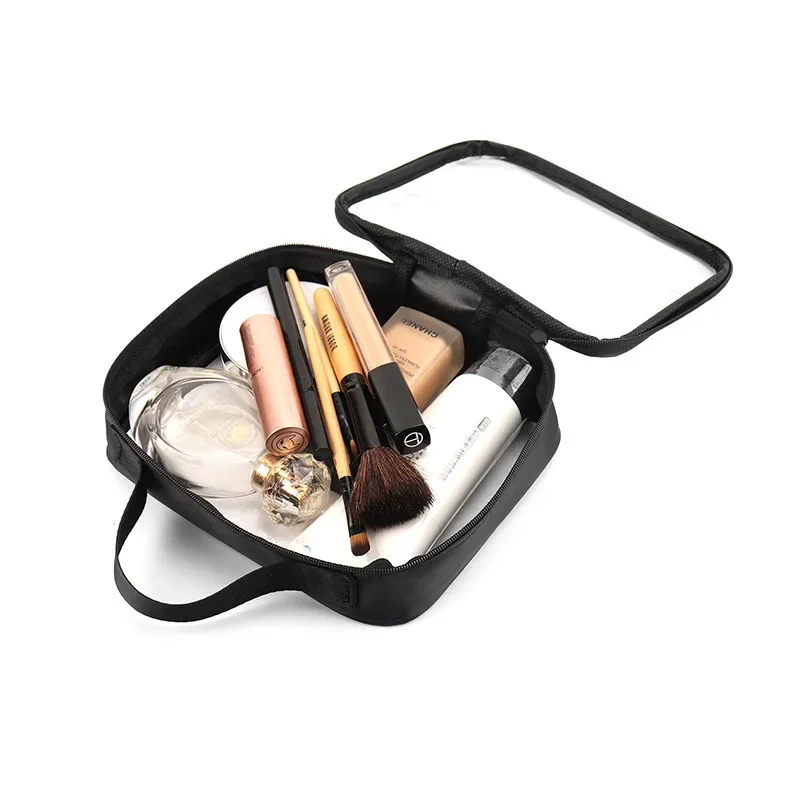 

Clear Makeup Cosmetic Bag Portable Travel Toiletry Pouch Transparent Waterproof Pouch Storage Home Travel Wash Kit Case