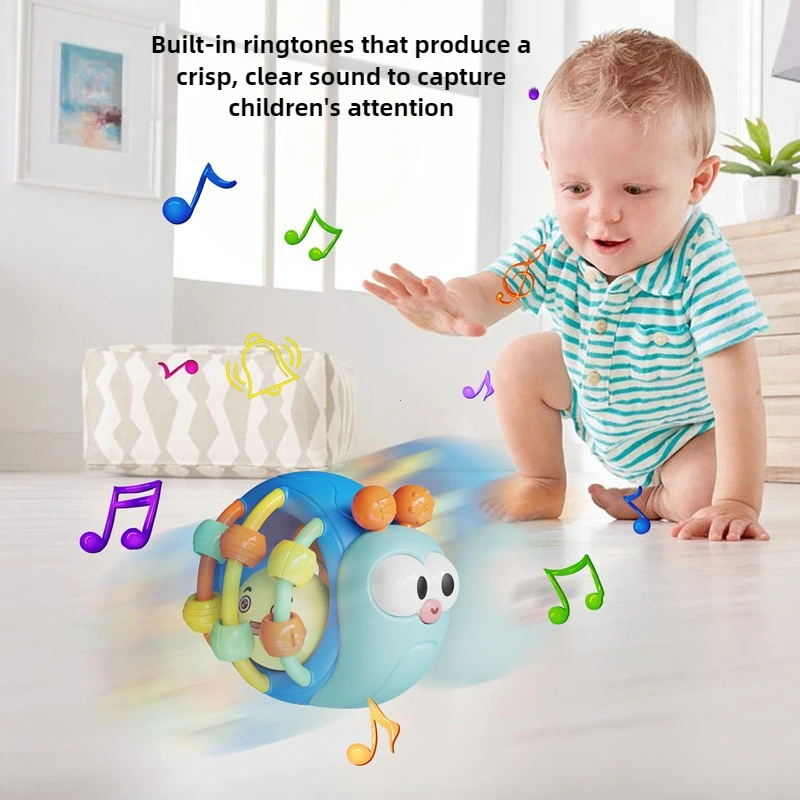 Palline per bambini Sonaglio Piumino Giocattolo Morbido Afferrare la mano Palla Giocattoli sensoriali educativi Attività Giocattoli striscianti per bambini 0 6 12 mesi