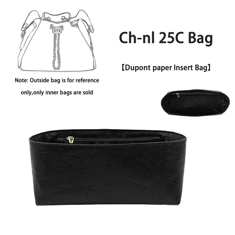 EverToner Inner Bag Organizer Insert For Ch-nel 25c hobo Liner Handbag Travel Storage Support Bag Compartment Accessory
