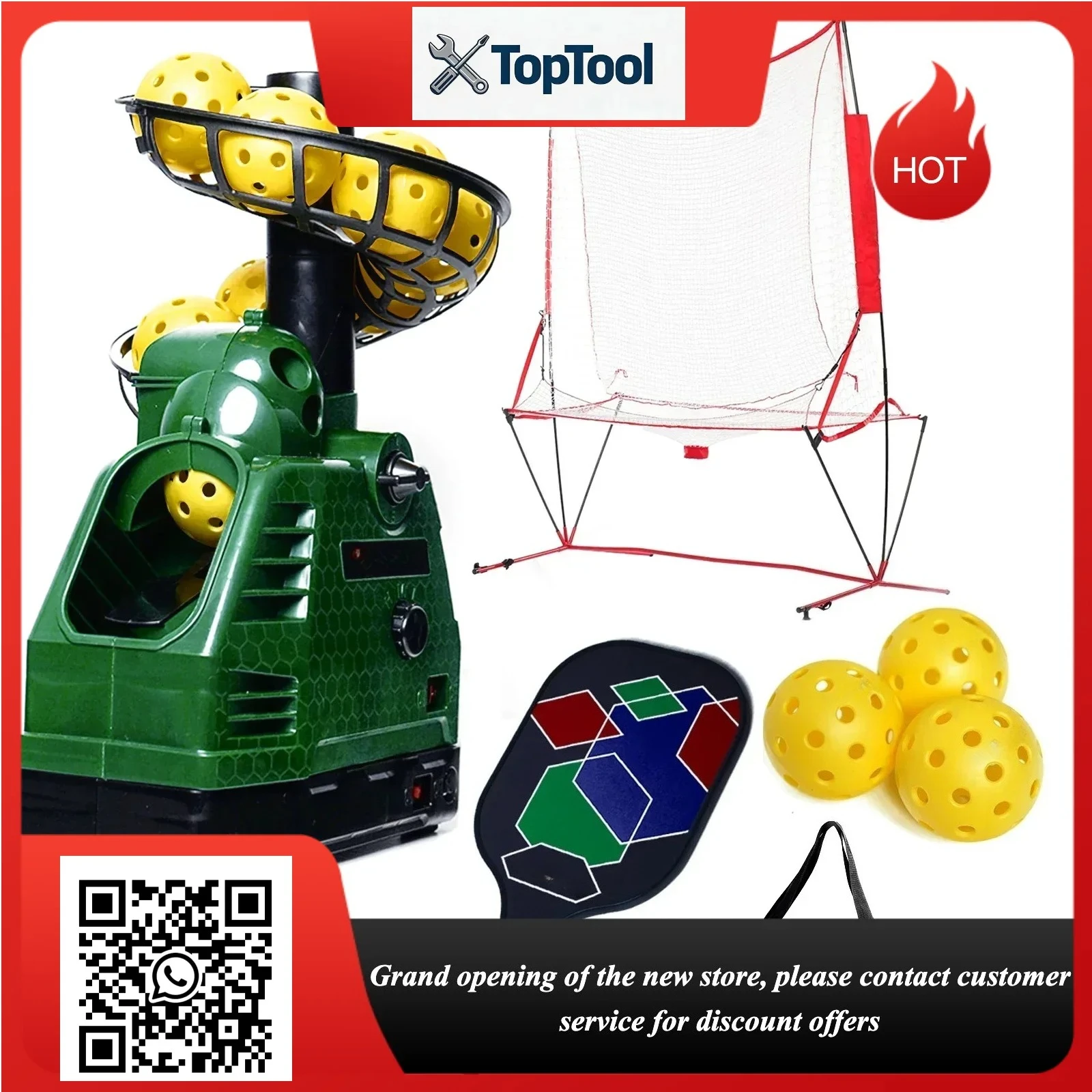 680PBH Pickleball Starter Kit, Including launc Machine,