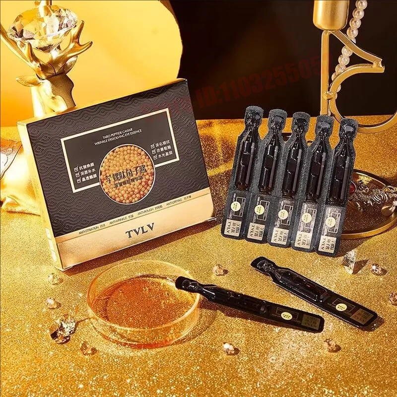 10pcs/set Caviar Anti-Aging and Wrinkle Essence Early  Night Liquid Fade Fine Lines Face Whitening And Moisturizing Essence