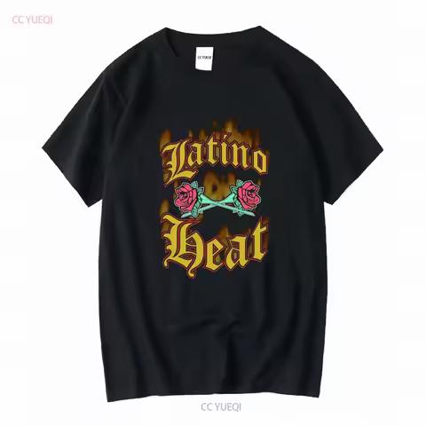 New Latino Heat WWF Eddie Guerrero Logo BLack T Shirt Sizes S 5XL long sleeves vintage Washed streetwear fashion Slightly