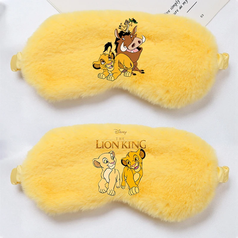 Mufasa Lion King Plush Sleeping Eye Masks Anime Cartoon Adult Office Siesta Shade Help Patch Kids Travel Relax Eye Mask Birthday