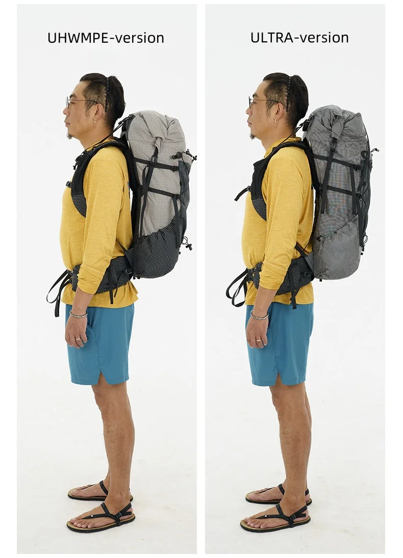 3F UL GEAR Yue 45+10L Rucksack Outdoor Camping Rahmentasche Ultraleichter verstellbarer Multifunktionsrucksack Wandern Bergsteigen – Detail 15
