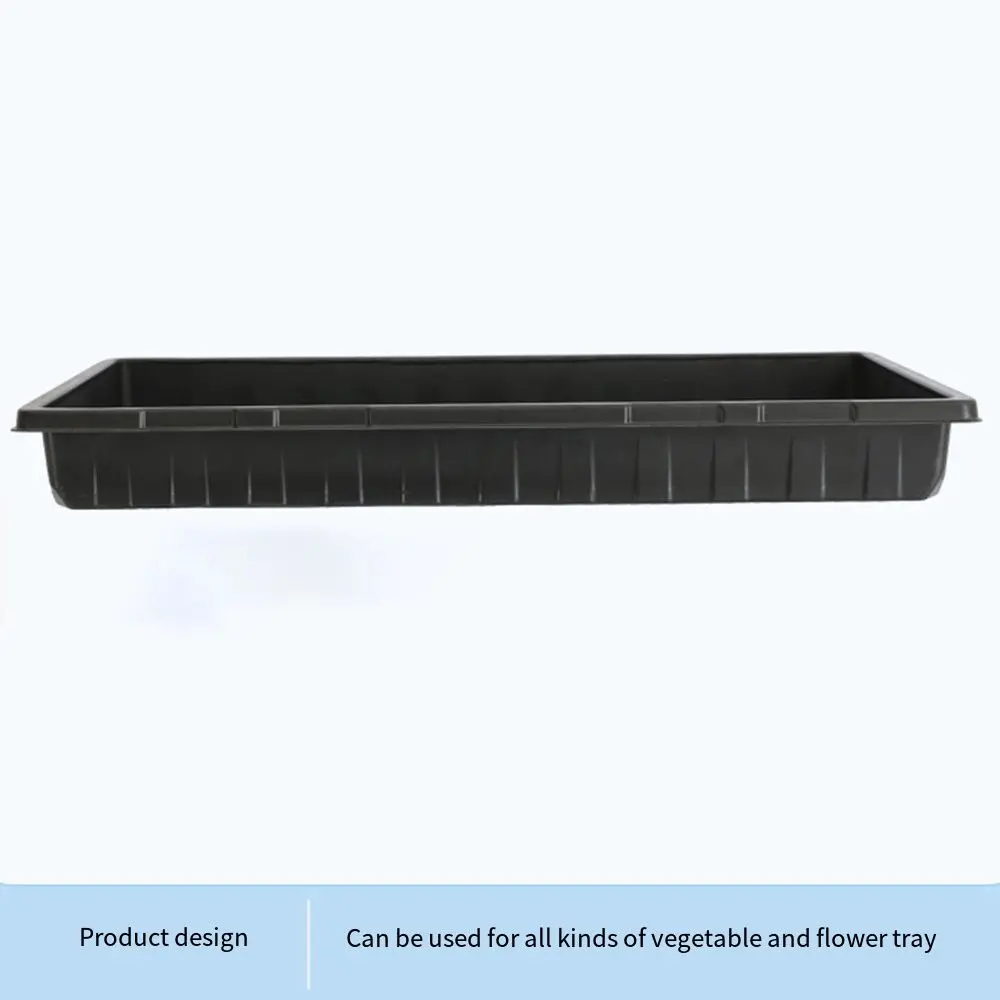 Bandejas reutilizables para cultivo de plantas, bandeja de propagación de semillas de plástico sin agujeros, duradera, 550x285x60mm, bandeja para maceta de bonsái, plántulas, 10 Uds.