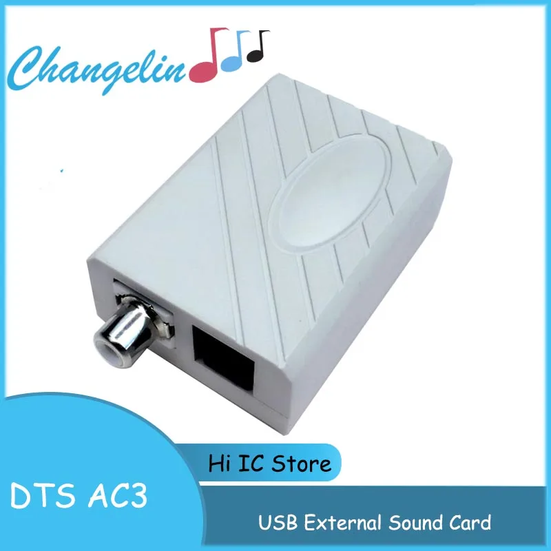 Audio Decoder USB External Sound Card OTG USB To SPDIF Digital Coaxial Optical Fiber  DAC Source DTS Dolby 5.1 AC3 Amplifier