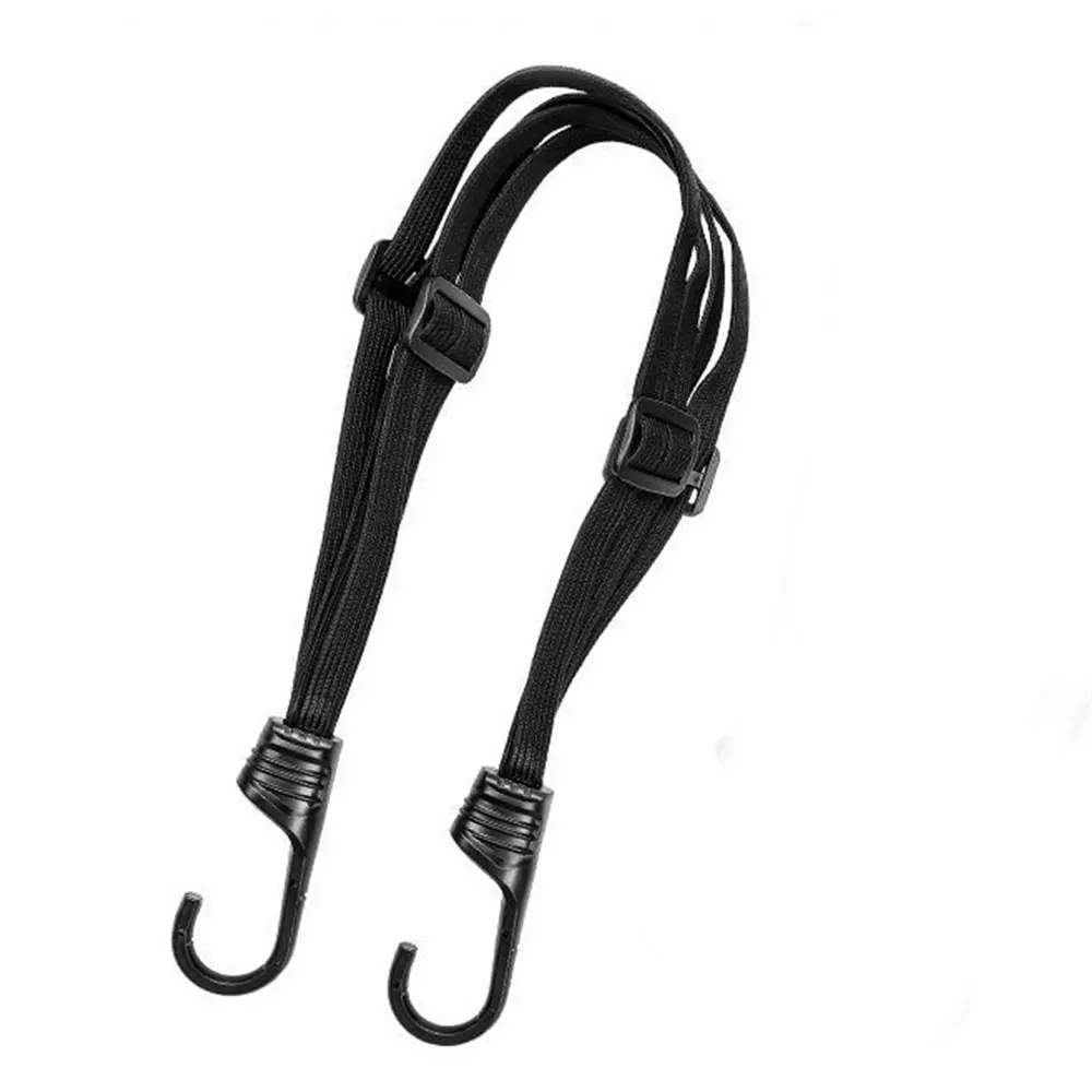 

60cm 90cm Motorcycle Helmet Straps Hook Luggage Rope Bungee Cord Bandage Luggage Helmet Retractable Elastic Strap with 2 Hooks