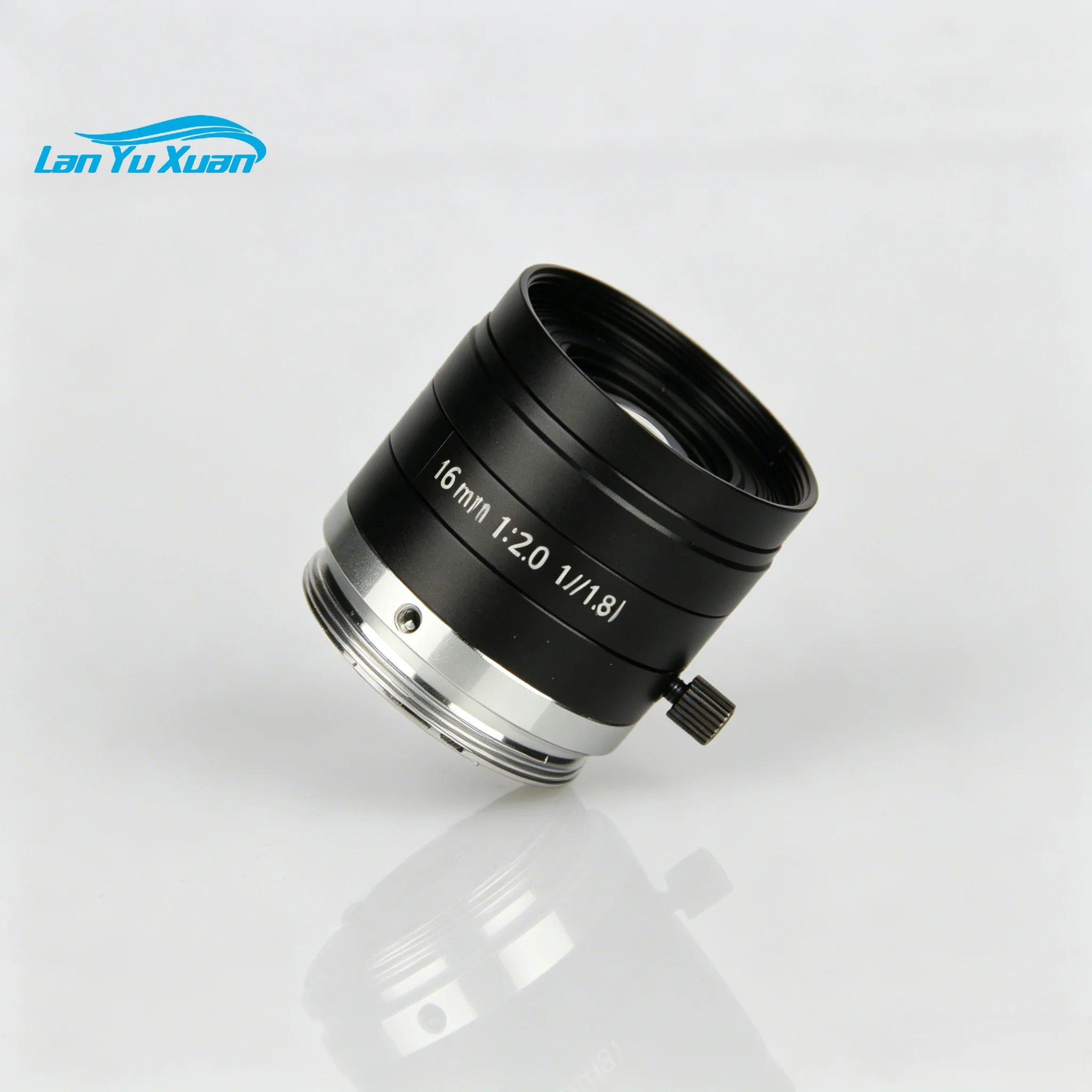 High Resolution 5MP FA 16mm Fixed Focus Full Frame Aperture 1:2.0- Aluminium C Mount Machine Vision Lens for 1/1.8"