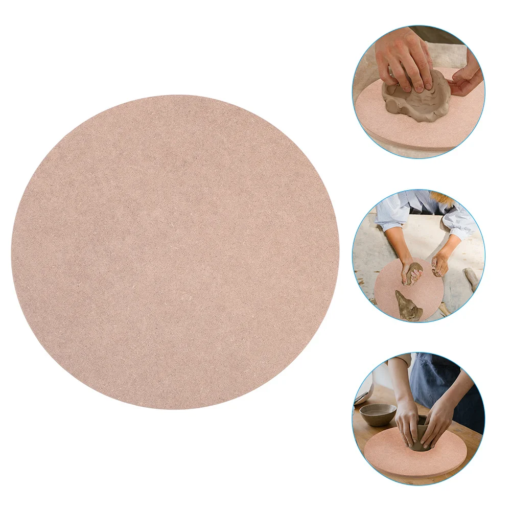 Sculpture Base Clay Pottery Wheel Board Bats Wood Discs for DIY Crafts Wooden Accessory Office Making Plates