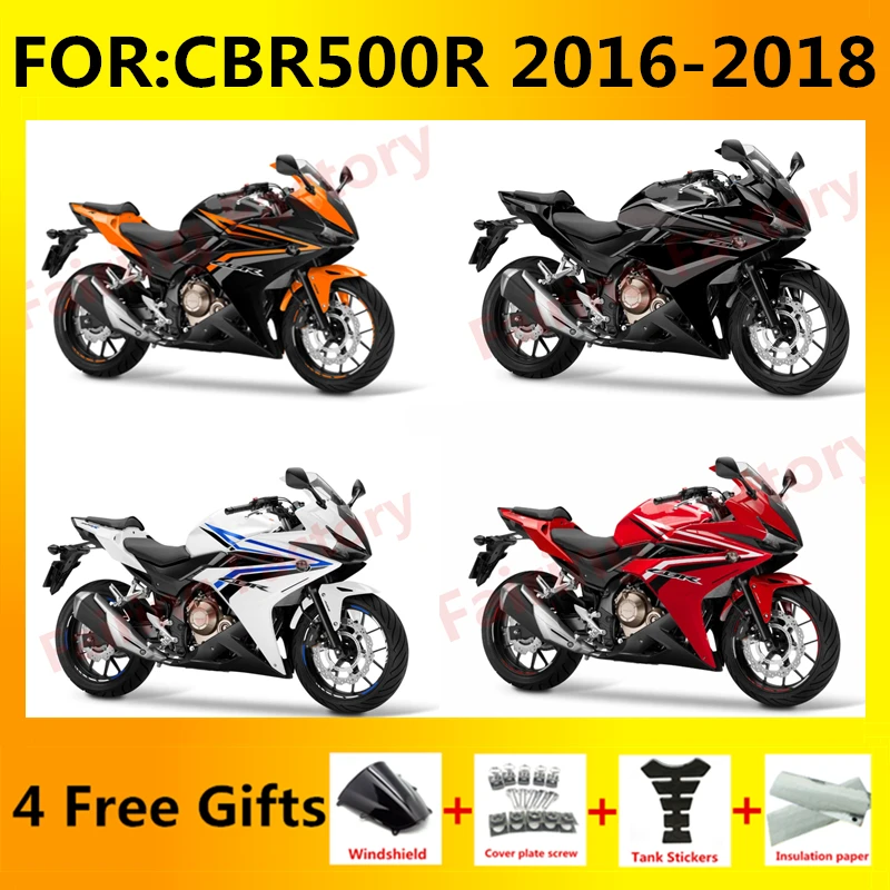 Forma wtryskowa Zestaw owiewek do CBR500 CBR500R 2016 2017 2018 Akcesoria motocyklowe cbr 500 16 17 18 pełne owiewki nadwozia zxmt