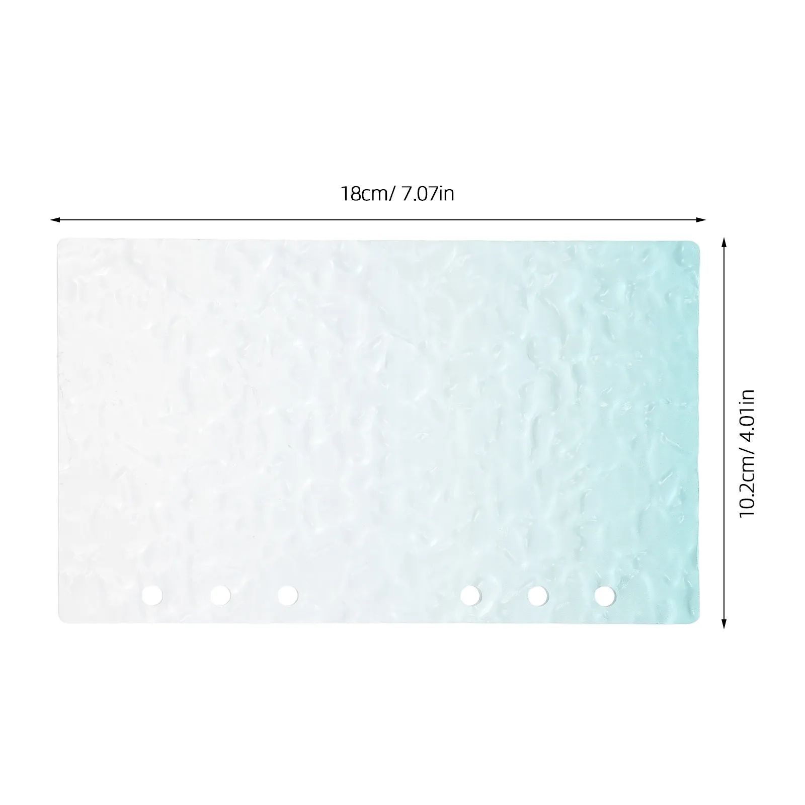 A6 Clear Acrylic Planner Binder Cover Refillable 6-Ring Loose Leaf Notebook Shell Journal Budget Organizer Stationery Accessory