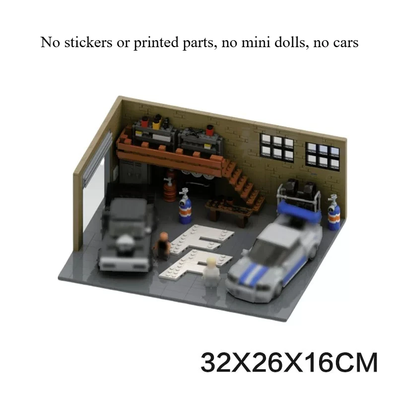 MOC Kreatives Stadt-Baufahrzeug Lagerhaus Baustein-Modell DIY Erwachsenen-Puzzle Montage-Spielzeug Jungen Geburtstagsgeschenk Dekoration – Detail 4