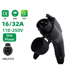 EV Car Charger Plug SAE J1772 Connector Type 1 16A 3.5KW 32A 7KW for Electric Vehicle Charging Station EVSE Wallbox