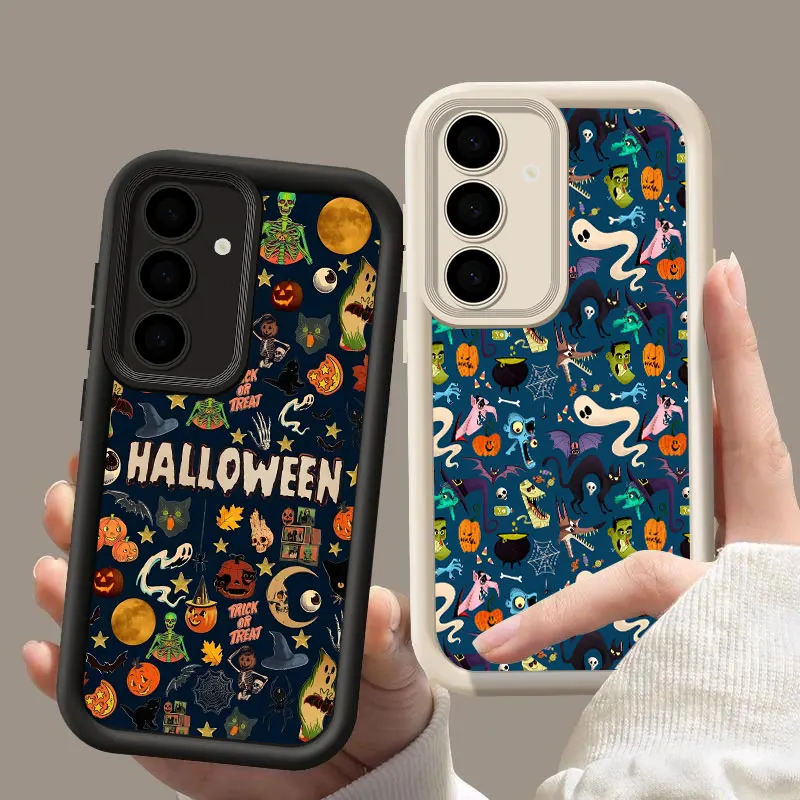 Spooky Halloween Fundas For Samsung Galaxy S26 S25 S24 S23 S22 S21 Ultra Plus S20 FE Case S26FE S26Ultra Shockproof Phone Cover