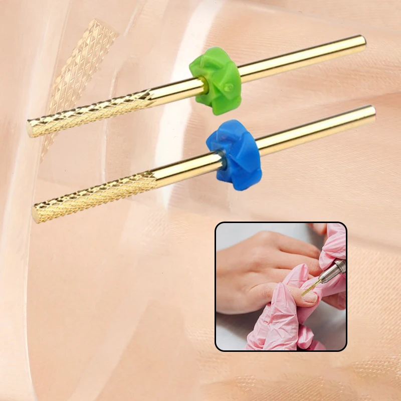 เจาะเล็บบิต 3/32 ''Professional Cuticle Remover บิตสําหรับเจาะเล็บ, ความปลอดภัยคาร์ไบด์เจาะ Bits เล็บ Tech สําหรับ Home Salon