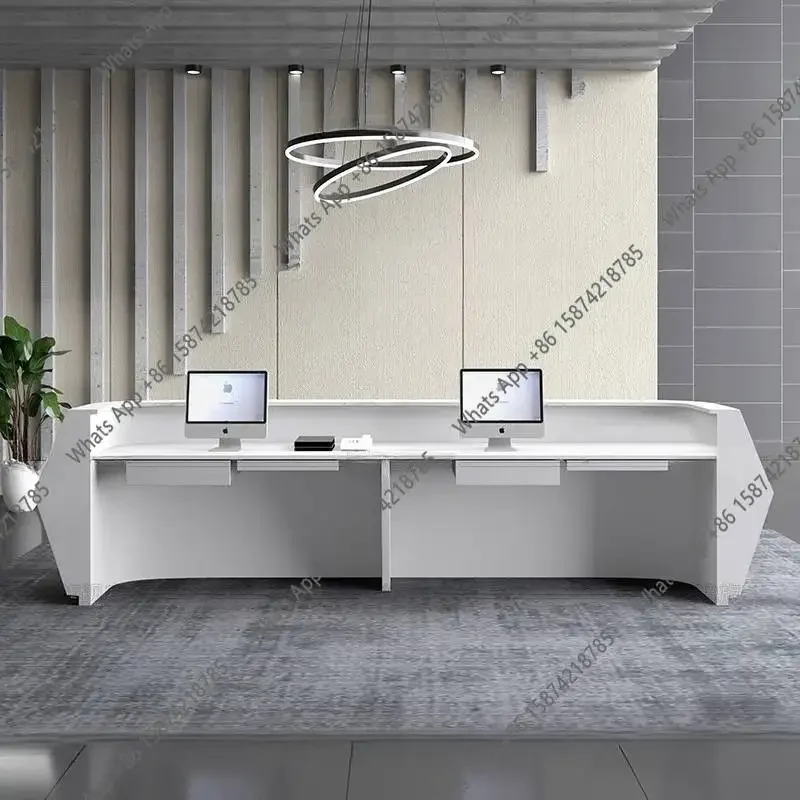 

Стойки ресепшн N68: Простые современные офисные стойки для компаний, изогнутые барные стойки, мебель для зоны приема гостей