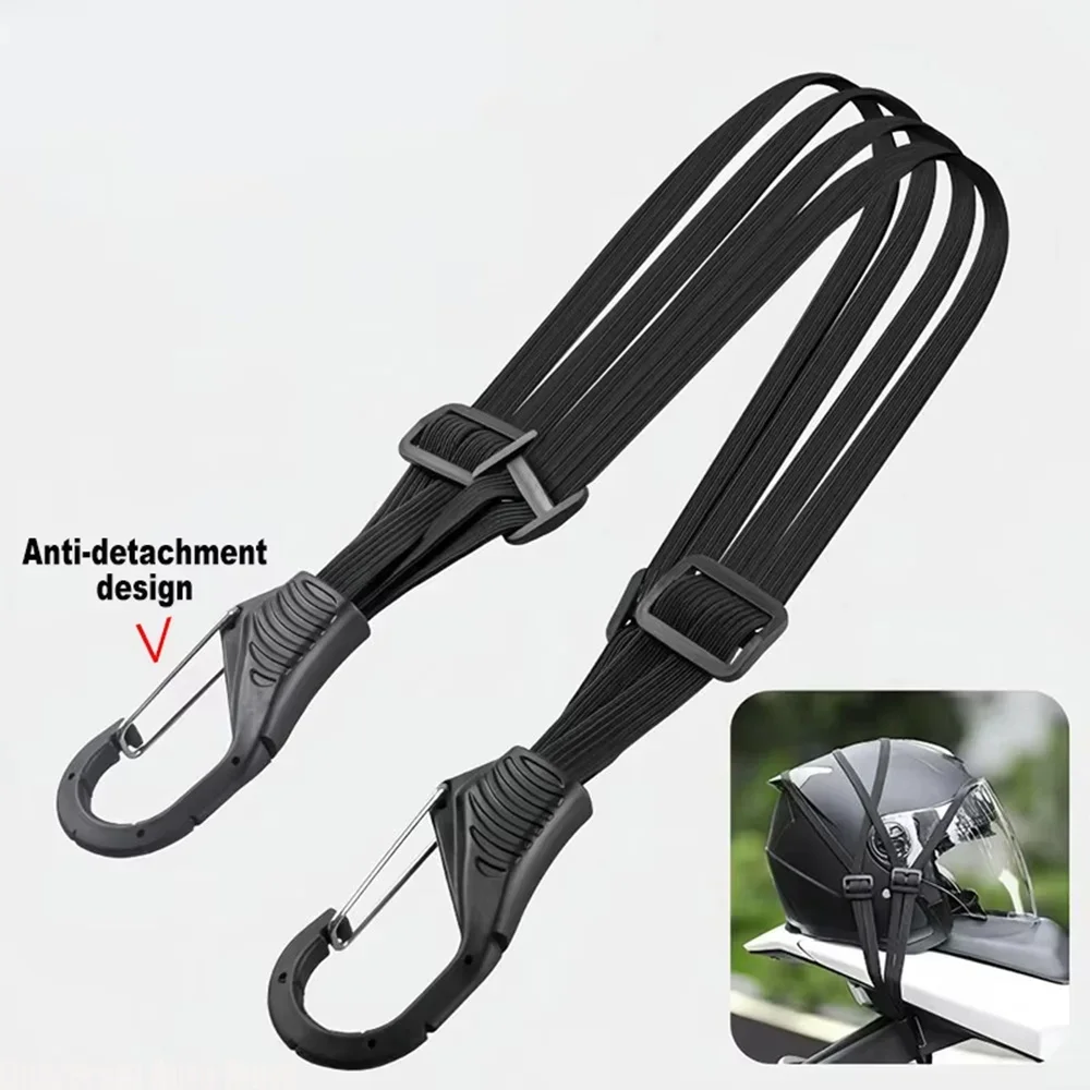 Motorcycle Luggage Strap Universal Elastic Suitcase Safety Hook Helmet Mesh Gear Transport Durable Sleek