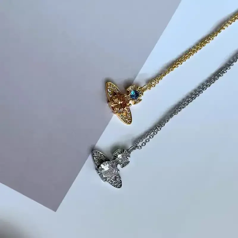 

Fashion Sweet and Gentle Personality Charm Necklace Saturn-shaped pendant