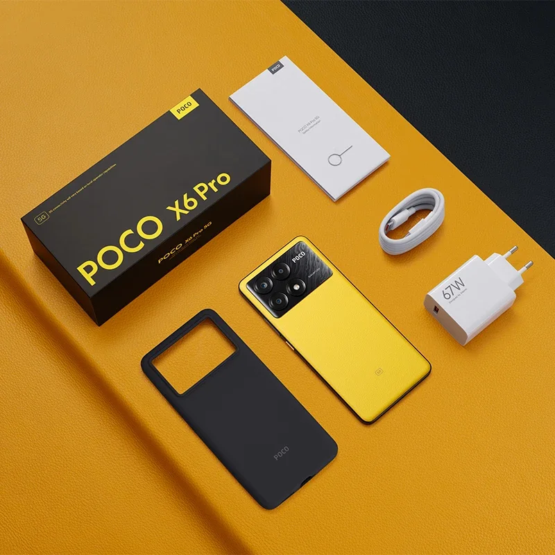 POCO X6 프로 5G 글로벌 버전 스마트폰, NFC 디멘션 8300-울트라 6.67 인치 1.5K 120Hz 도트 디스플레이 64MP 카메라, OIS 67W, 신제품