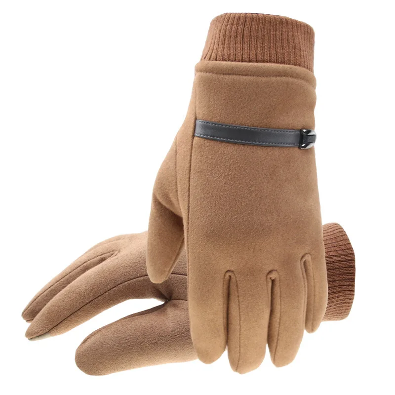 Autumn Winter Gloves for Men Women Touch Screen Texting Warm Gloves with Thermal Soft Knit Lining Elastic Cuff Driving Gloves