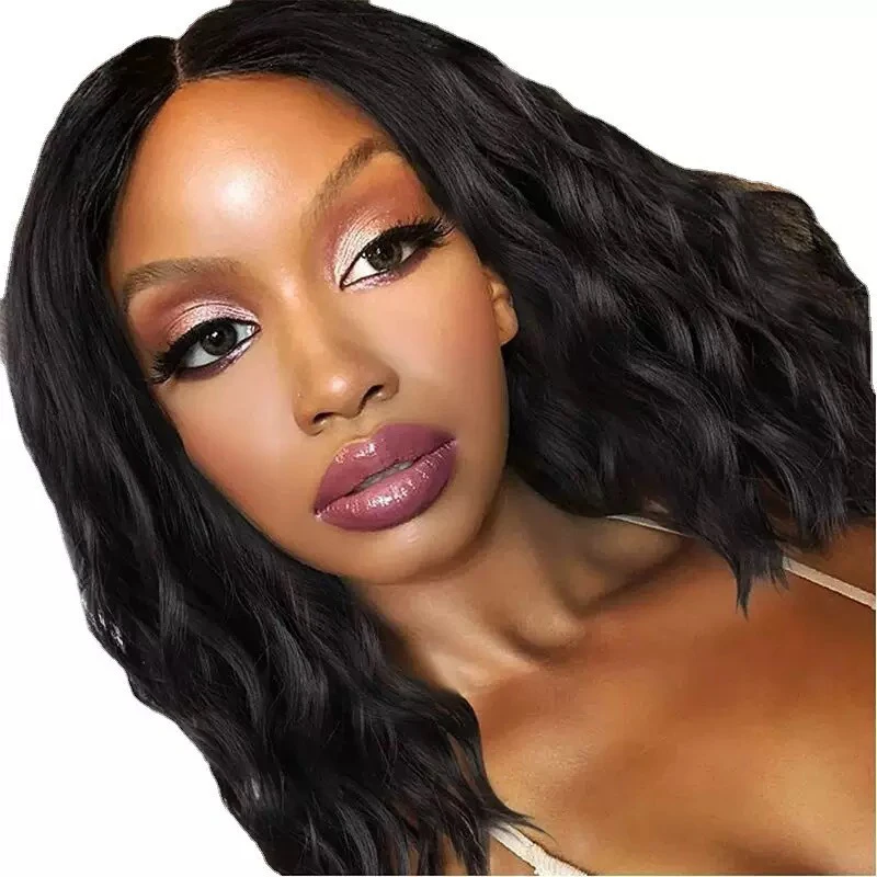 Perruque africaine bouclée rouge vin, séparation centrale, maille de boutons de 20 pouces, Filament de fibres chimiques, usage quotidien, décor de fête de Festival, ensemble de cheveux