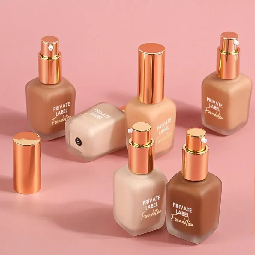 

Private Label 35ml Liquid Foundation Natural Long Lasting Oil Control Concealer Matte Waterproof Custom Logo Makeup Bulk Vegan