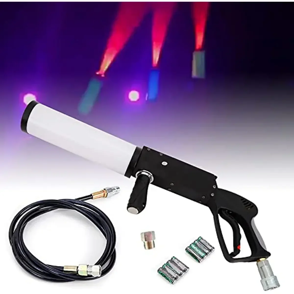 New CO2 Cannon Fog Machine Create Smoky Effect LED Cannon Blower Machine For Weddings Celebrations Stage Special Effects Machine