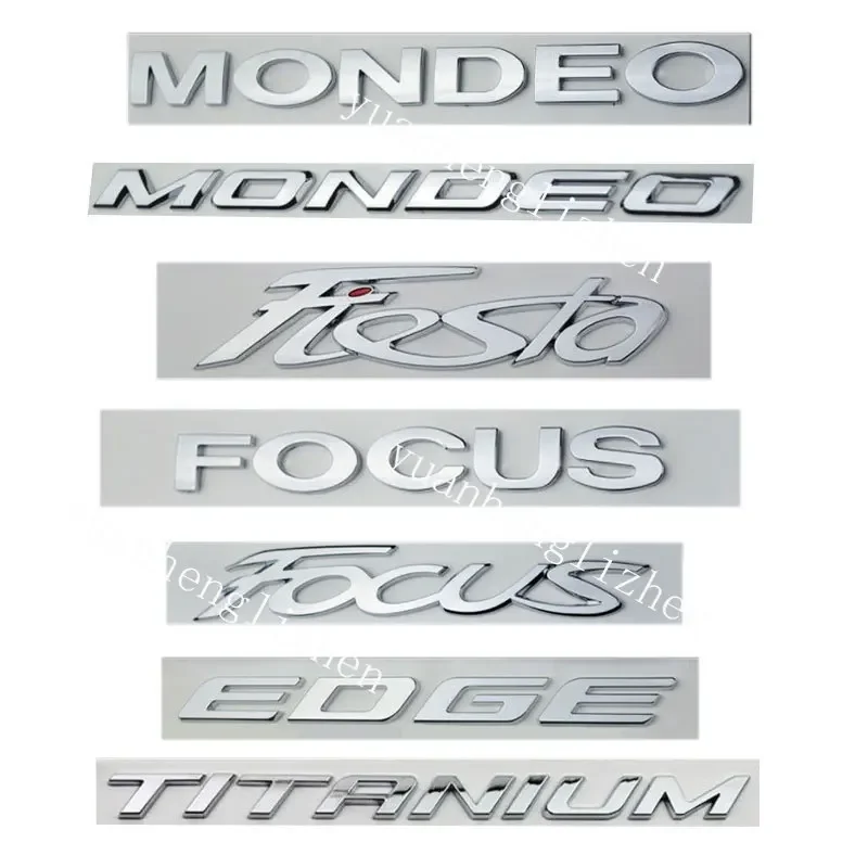 3D For MONDEO Logo Letter Emblem Car Sticker Refit Rear Trunk Badge Decal New Style Black Warrior Exterior Styling Accessories