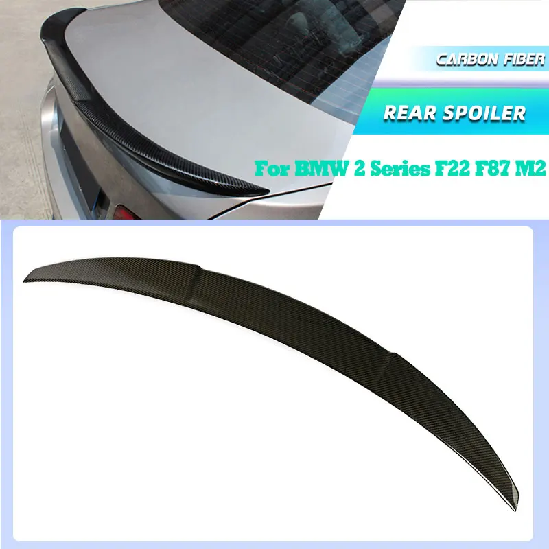 

Full Carbon Fiber Car Rear Trunk Spoiler Wings for BMW 2 Series F22 F87 M2 Coupe 2-Door 2014-2018 Rear Spoiler Boot Wing Lip