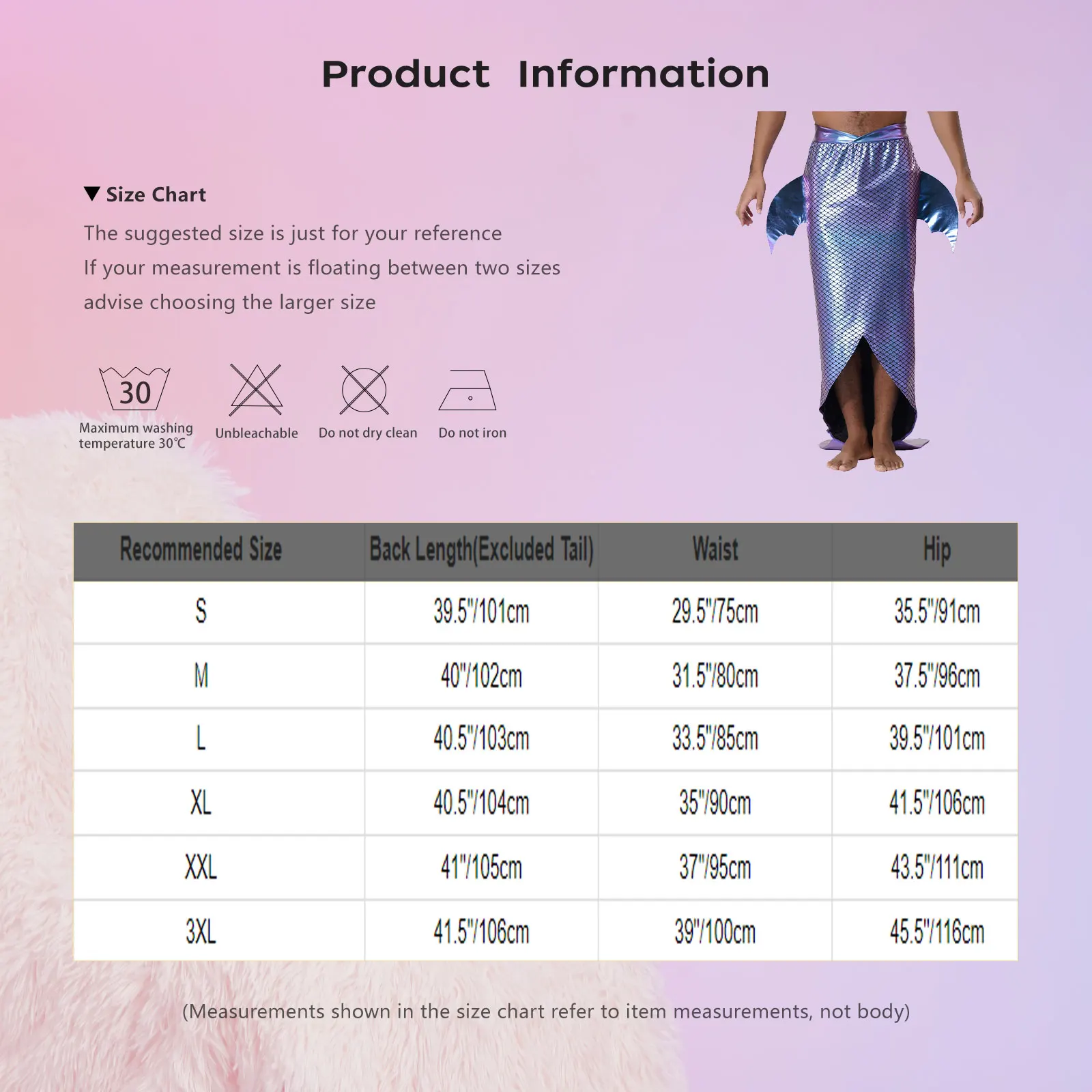 رجل Bodycon ذيل السمكة ماكسي تنورة طويلة تأثيري حفلة تنكرية لعب الأدوار الملابس حورية البحر كرنفال تأثيري هالوين زي #5