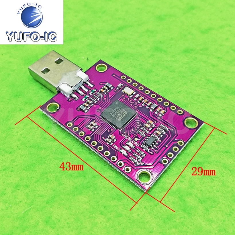 Free Ship 2pcs MCU FT232H High Speed Multi-Function Module USB To JTAG UART/FIFO SPI/I2C