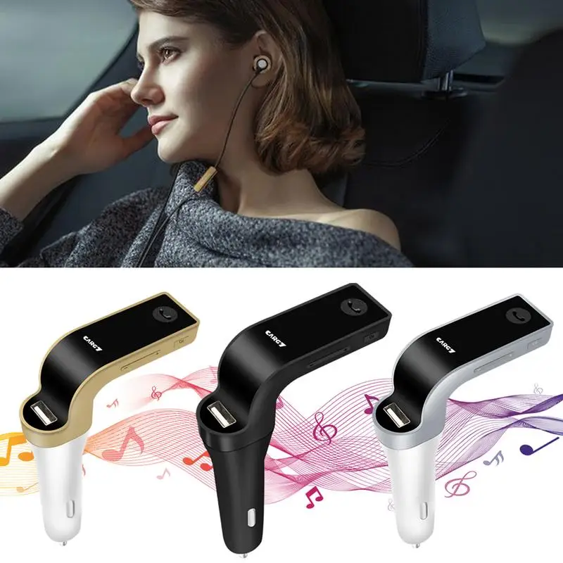 Car Kit Bluetoothh Handsfree FM Transmitter Type MP3 Player With LED Display Stereo Music Playback Automatic Memory Function