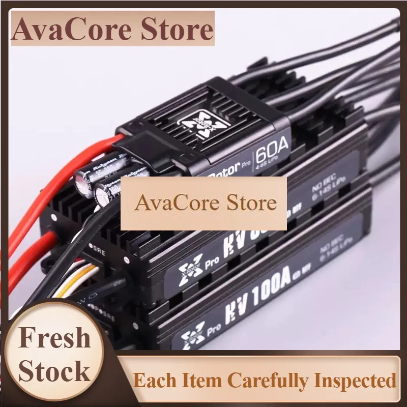 AvaCoreHobbywing XRotor 60A Low V Pro 80A 100A HV V3 ESC For DIY Agricultural Multirotor Drone High-voltage Version Of ESC 6-14S