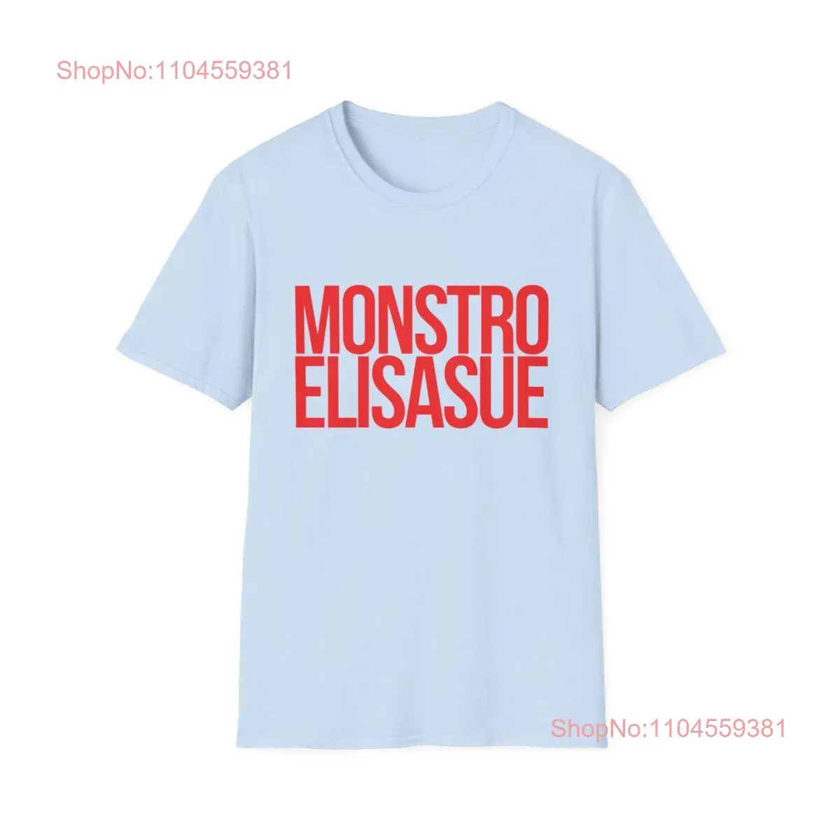 MONSTRO ELISASUE Soft tee blue long or short sleeves