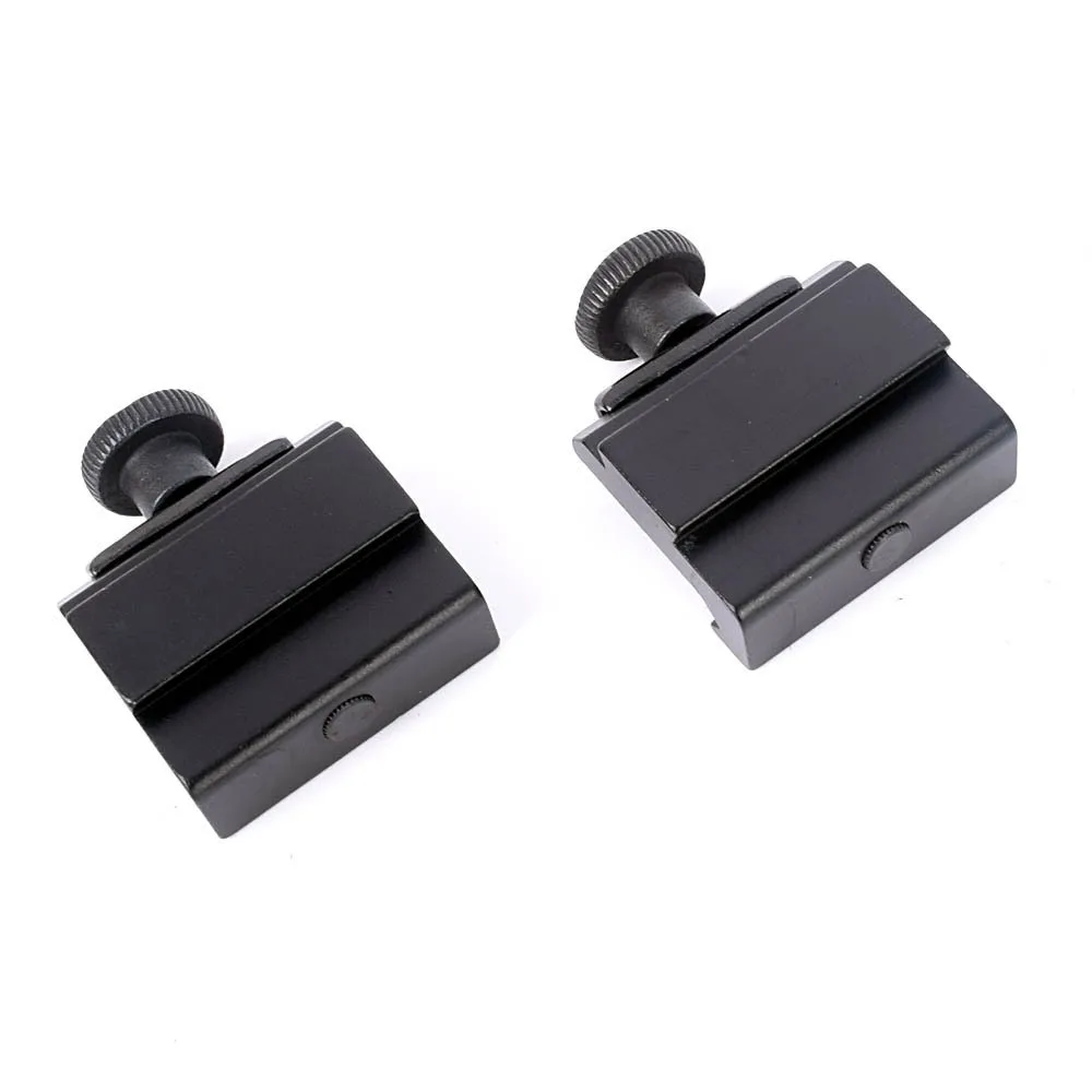 2Pcs/Pair Hunting Scope Mount 20mm to 11mm Base Weaver Picatinny Rail To Dovetail Rail Adapter Base Caza Hunting Accessories