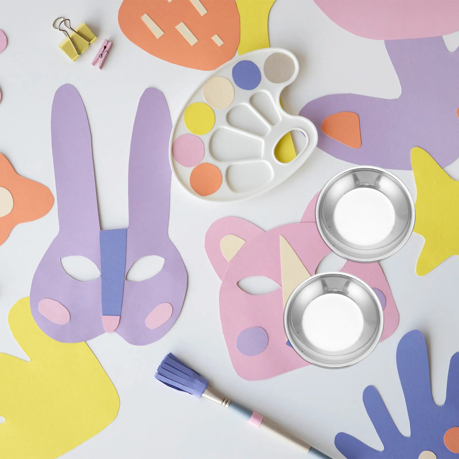 10 Pcs Portable Paint Palette Plate Reusable Mixing Color Painting Watercolor Tray