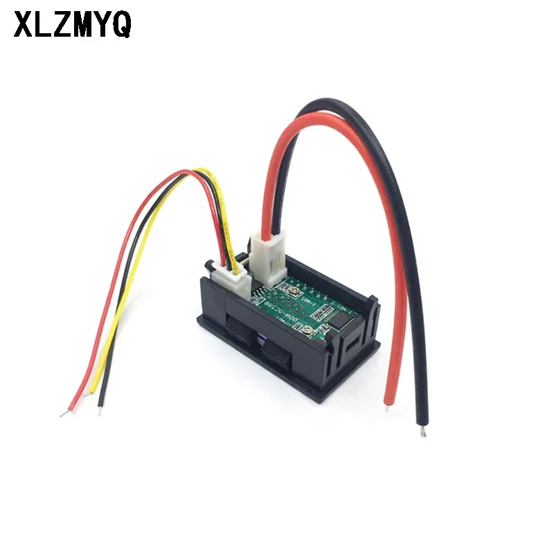 Imagem -03 - Voltímetro Amperímetro Vermelho Mais Azul Vermelho Mais Vermelho Led Amp Dual Digital Volt Medidor Led Display Faça Você Mesmo Kit 10 Pcs dc 0100v 10a