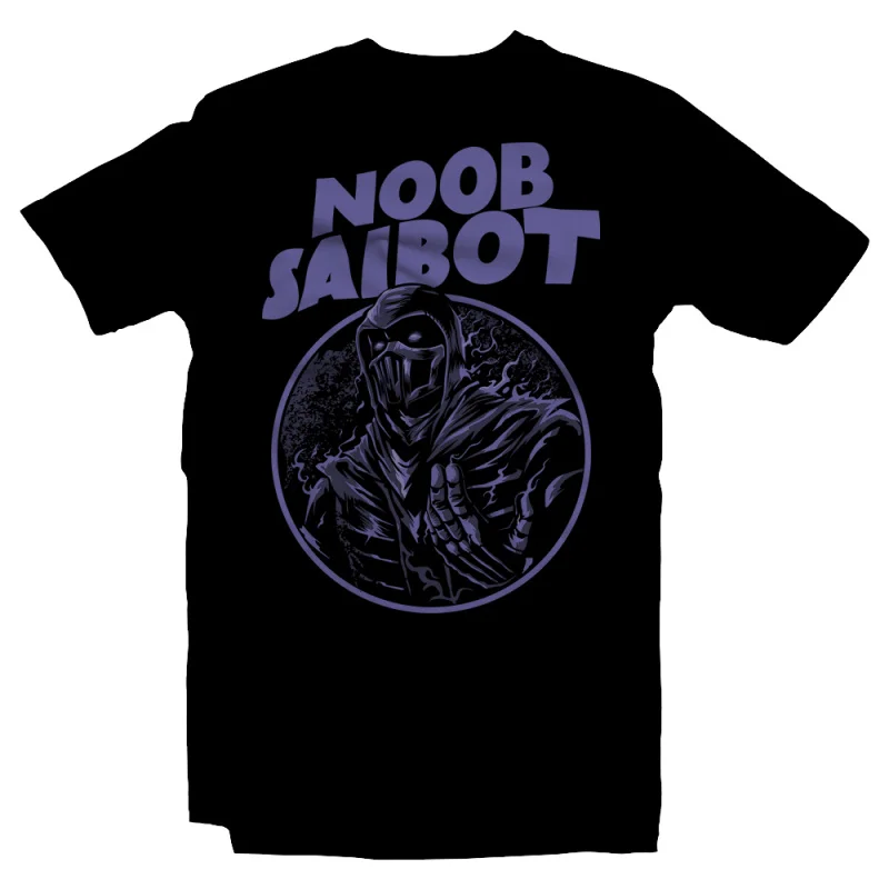 Noob Saibot Vintage 90's Mortal Kombat Gift tee for gamer 100% cotton printed Men's Short Sleeve Graphic T-Shirt All size tops