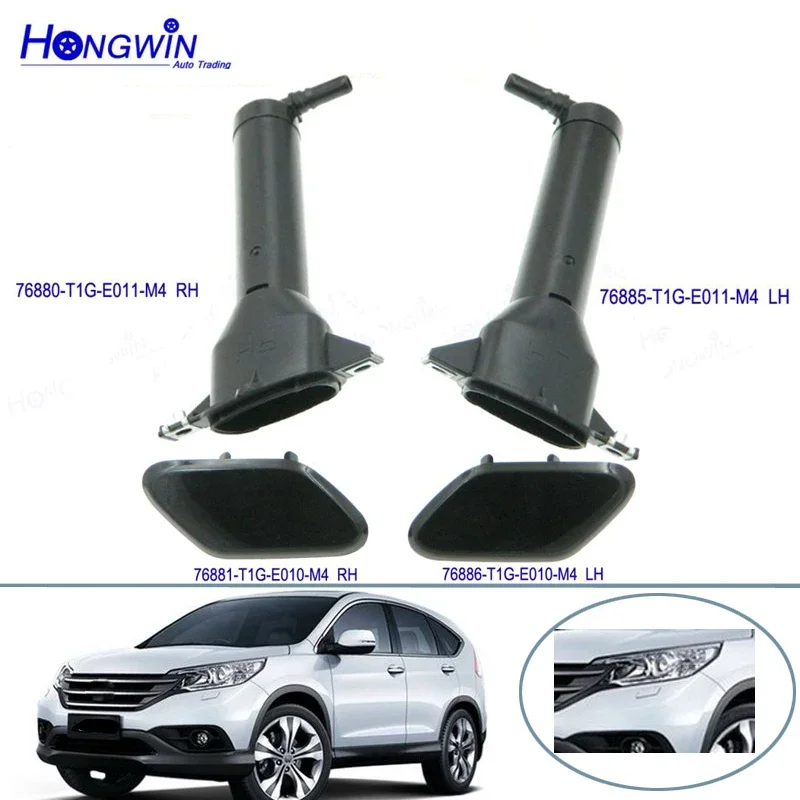 Headlight Headlamp Washer Nozzle Water Spray Jet Actuator & Cover Cap Lid For Honda CR-V CRV Euro 2012 2013 2014 2015 2016 2017