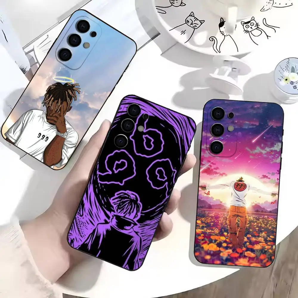 Rapper 999 J-Juice WRLD Phone Case Black Soft Case For Samsung S24,S23,S21,S22,S24,S30,S20Ultra Plus