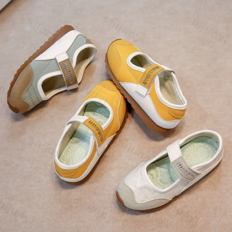 

Girls' Casual Shoes 2025 Spring New Style Children Shallow Mouth Sports Single Shoes Korean Edition Soft Soled Mary Jane Sandals