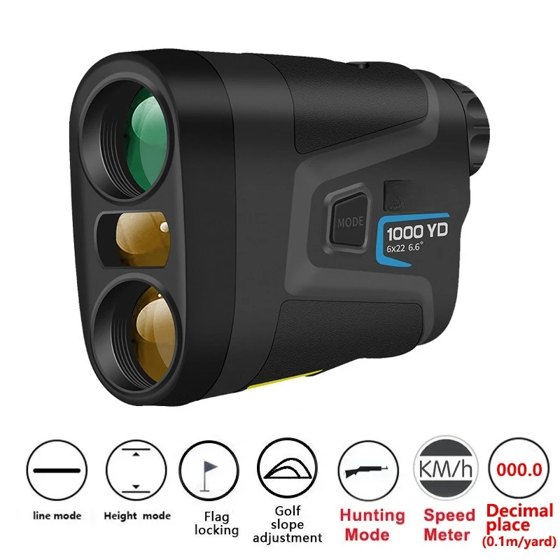 Cross-border Golf Rangefinder Telescope 1000m Altimetry Ranging Speed Hunting Laser Rangefinder