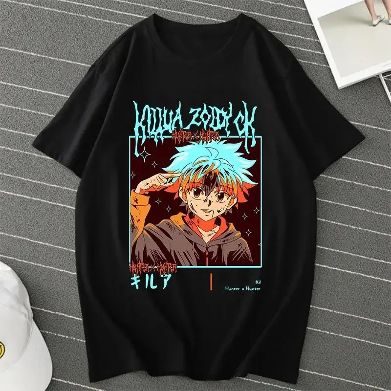 Anime Hunter X Hunter Killua Zoldyck T Shirt Men Women Fashion Harajuku Short Sleeve Crew Neck Plus Size Unisex T Shirt 70254